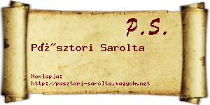 Pásztori Sarolta névjegykártya